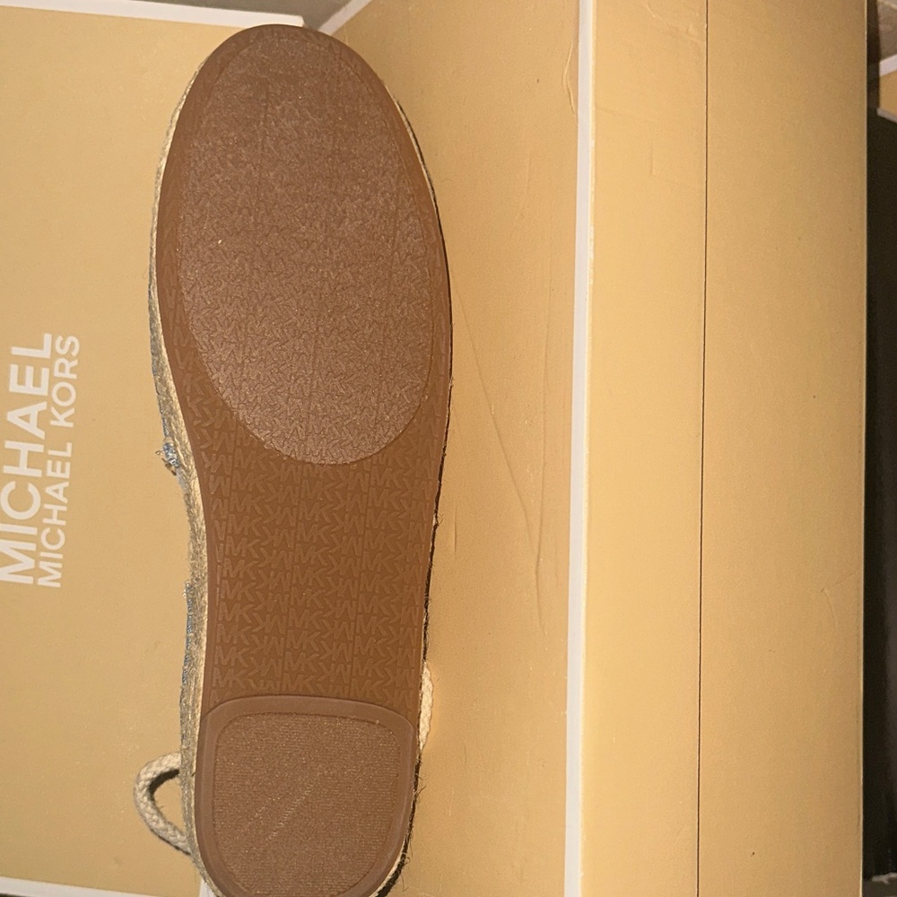 Michael Kors Blue Denim Espadrille Shoes - Picture 2 of 2